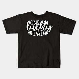 Mens One Lucky Dad Kids T-Shirt